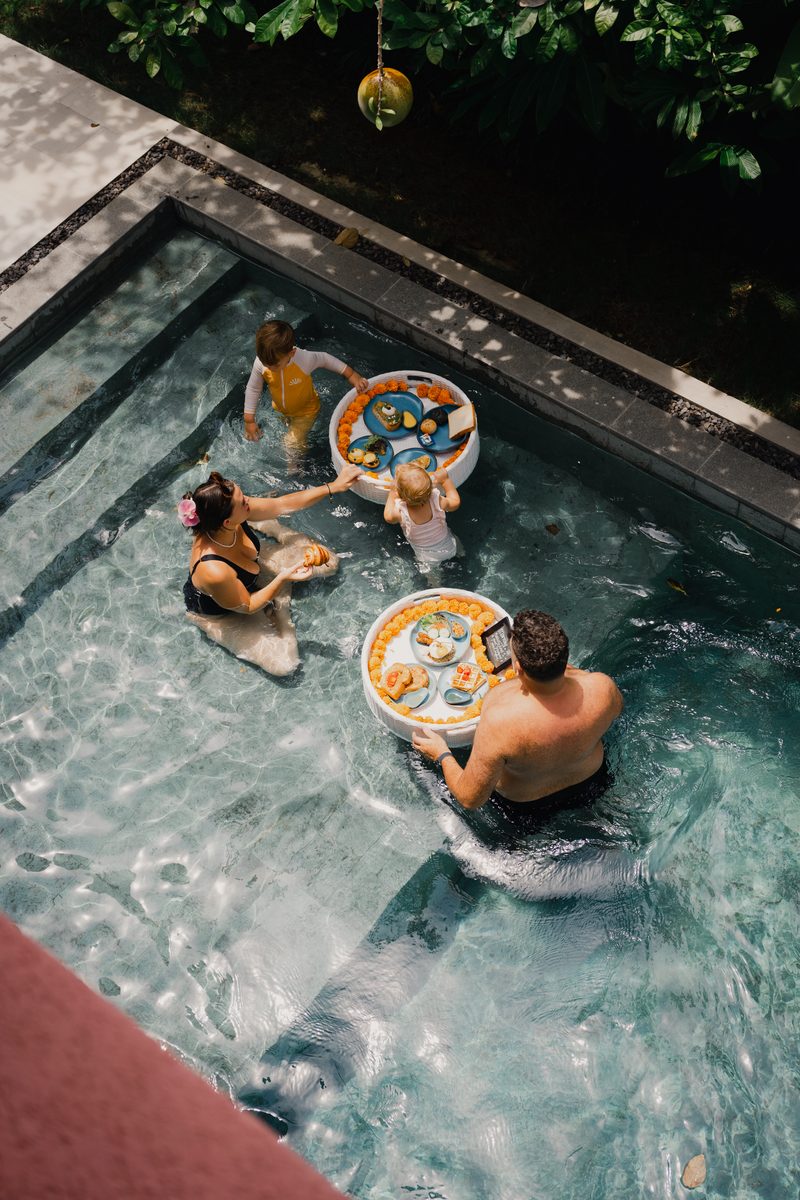 Floating Breakfast Family